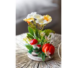 декоративные фрукты, овощи, цветы