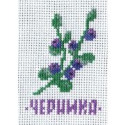 041 Н Набор для вышивания  «Черника» нитки 5 цв.