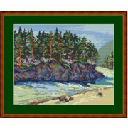 Канва с рис. 607-К Пейзаж