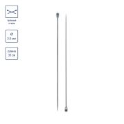 Спицы  GAMMA прямые   MKP   сталь  d 3.5 мм  35 см  2 шт