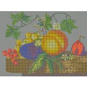 Ткань Б-30 с рис.д/вышив.бис. Натюрморт (полная зашивка)