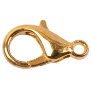 Замок DS-01/5 для бус «карабин» средний  12 мм  5 шт