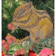 Ткань Б-40 с рис. д/вышив. бисером Бурундук