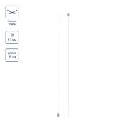 Спицы  GAMMA прямые   MKP-R   сталь  d 1.2 мм  35 см 2шт.