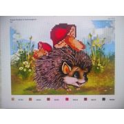 Холст с рис. д/выш.бисером Ежик 051а