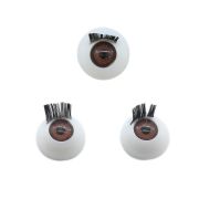 7703994 Глаза с ресничками круглые 14мм