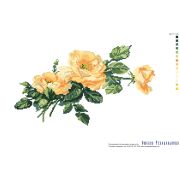 Канва с рис. 140-К Розы желтые